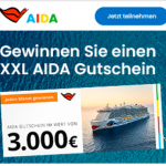Aida Gewinnspiel 3000 Euro Gutschein gewinnen